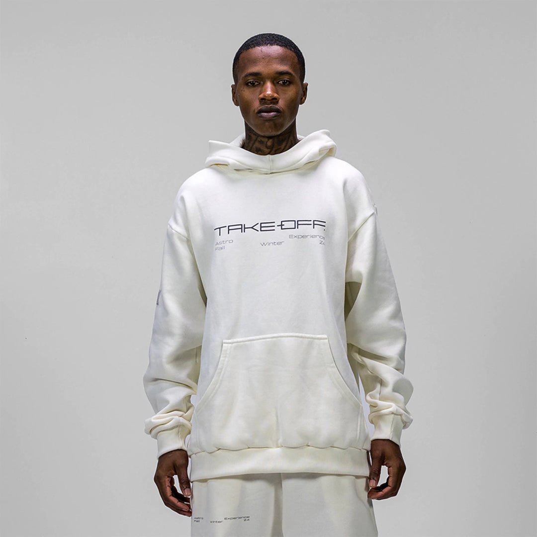 TAKE-OFF Eclipse Offwhite Hoodie - Drizzle